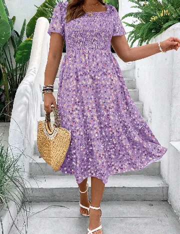 Rochie medie SHEIN CURVE, mov Mov