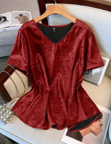 Bluza SHEIN CURVE, rosu Rosu
