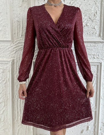 Rochie scurta SHEIN, visiniu