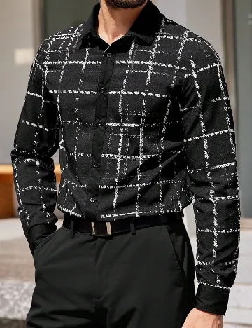 Camasa SHEIN, negru Negru