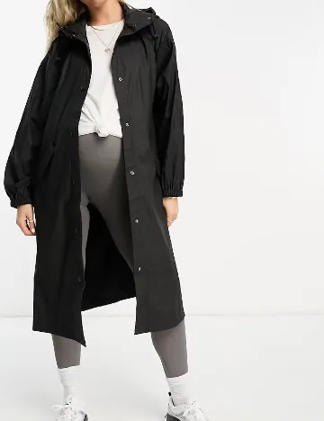 Pelerina de ploaie Asos Maternity, negru Negru