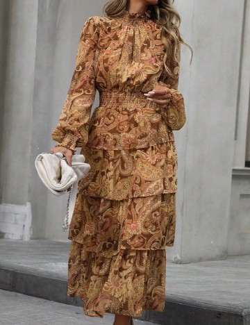 Rochie lunga SHEIN, maro