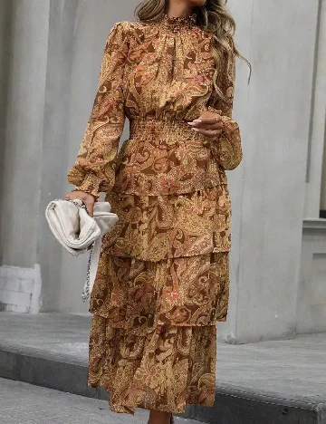 Rochie lunga SHEIN, maro Maro