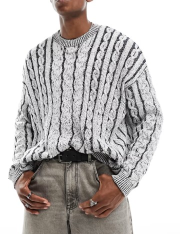 Pulover ASOS, gri