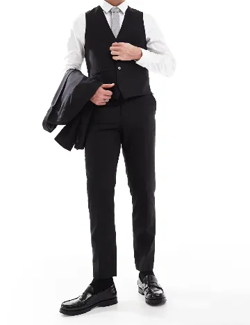 Pantaloni French Connection, negru Negru