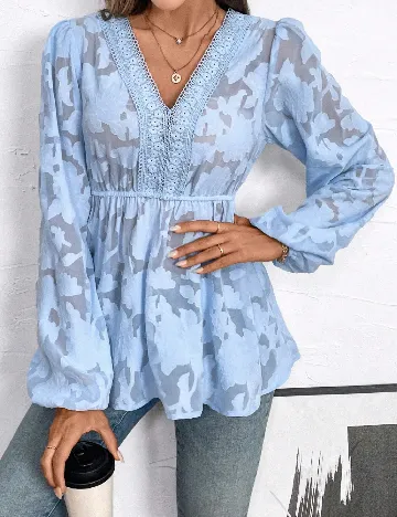 Bluza SHEIN, bleu Albastru