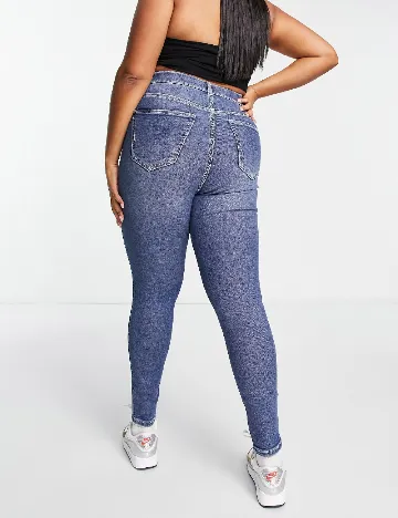 Blugi DRDENIM Plus Size, albastru Albastru