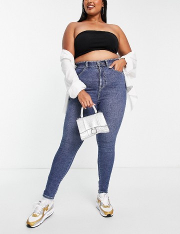 Blugi DRDENIM Plus Size, albastru