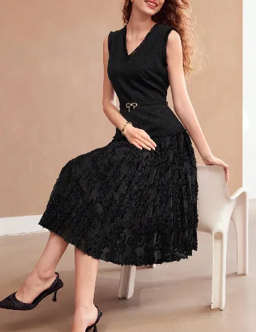 Rochie medie MOTF, negru Negru