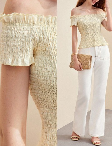 Bluza MOTF, ecru