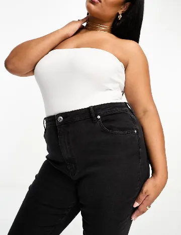 Blugi ASOS Curve, negru Negru