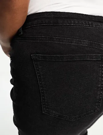 Blugi ASOS Curve, negru Negru