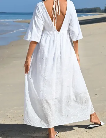 Rochie lunga SHEIN, alb Alb