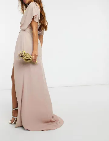 Rochie lunga ASOS, roz Roz