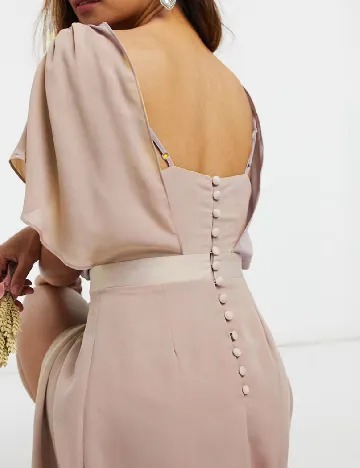 Rochie lunga ASOS, roz Roz
