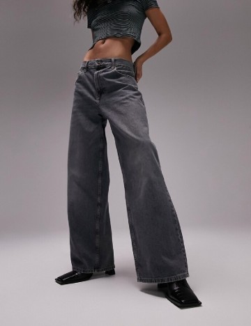Blugi Top Shop, gri