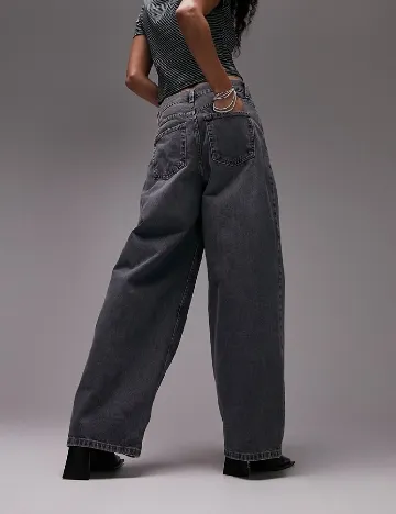 Blugi Top Shop, gri Gri