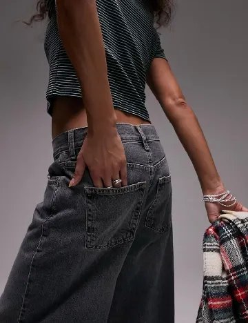 Blugi Top Shop, gri Gri