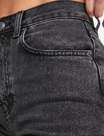 Blugi ASOS, gri Negru