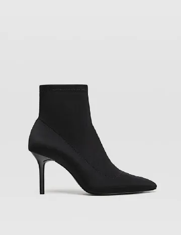 Botine Stradivarius, negru Negru