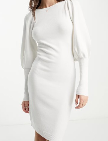 Rochie scurta French Connection, alb