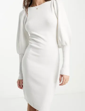 Rochie scurta French Connection, alb Alb