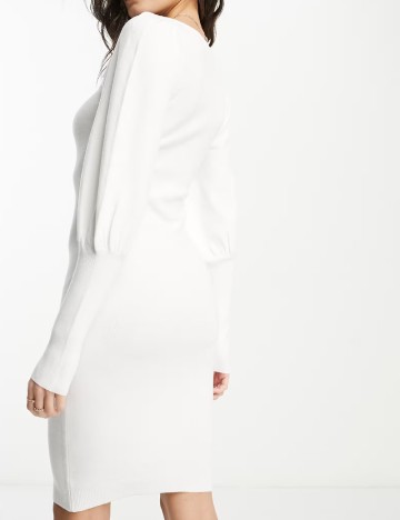 Rochie scurta French Connection, alb
