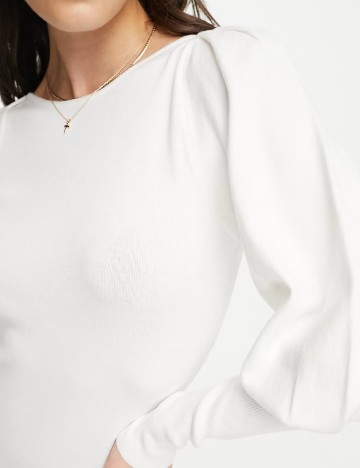 Rochie scurta French Connection, alb