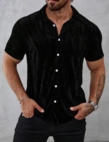 Camasa SHEIN, negru Negru