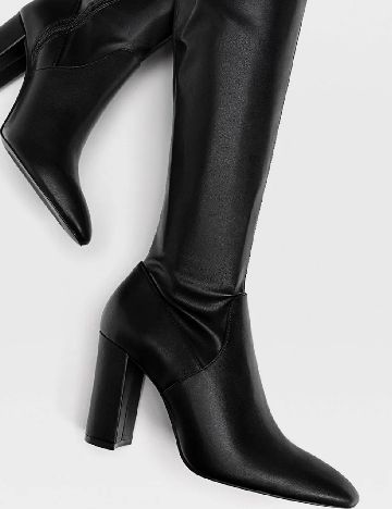 Cizme Stradivarius, negru