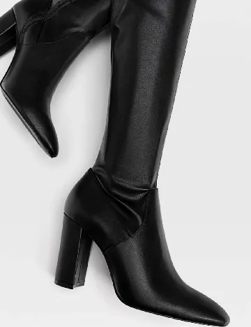 Cizme Stradivarius, negru Negru
