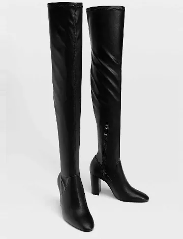 Cizme Stradivarius, negru Negru