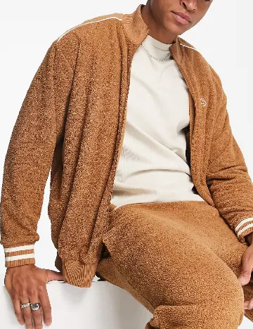 Jacheta Oversize Asos Plus Size Men, maro Maro