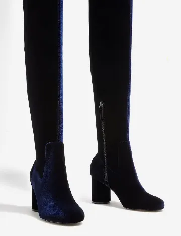 Cizme Stradivarius, bleumarin Albastru