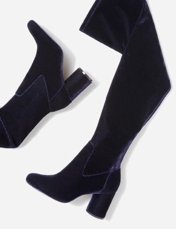 Cizme Stradivarius, bleumarin