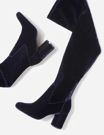 Cizme Stradivarius, bleumarin Albastru