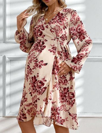 Rochie scurta SHEIN Maternity, floral