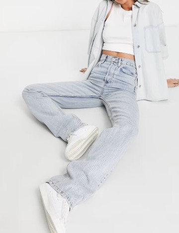 Blugi Top Shop, albastru