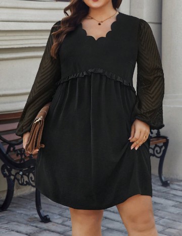 Rochie scurta SHEIN CURVE, negru