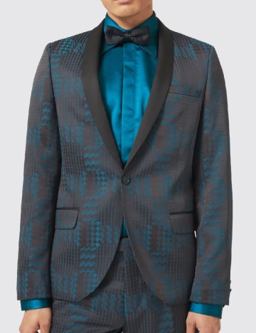 Sacou TWISTED TAILOR, albastru/negru