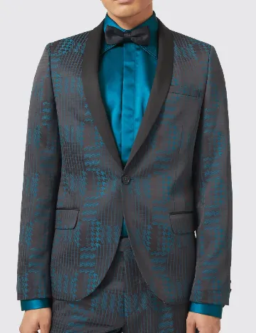 Sacou TWISTED TAILOR, albastru/negru Negru