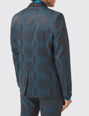 Sacou TWISTED TAILOR, albastru/negru