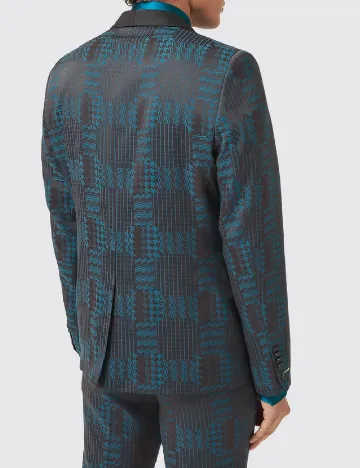 Sacou TWISTED TAILOR, albastru/negru Negru