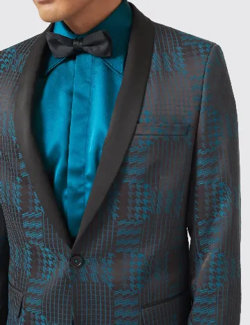 Sacou TWISTED TAILOR, albastru/negru Negru