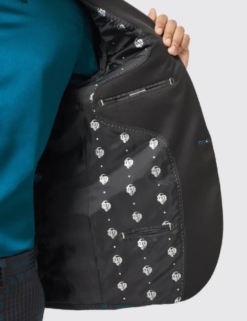 Sacou TWISTED TAILOR, albastru/negru