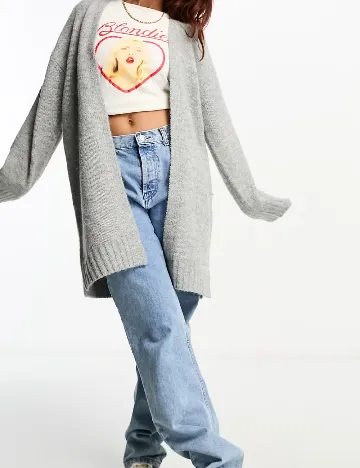 Cardigan ASOS, gri Gri