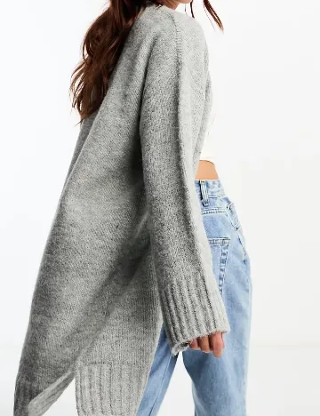 Cardigan ASOS, gri Gri