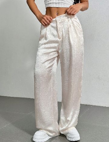 Pantaloni SHEIN, ecru