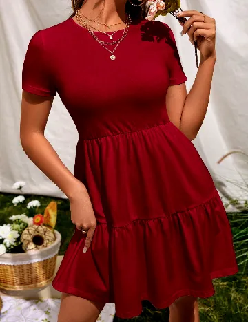 Rochie scurta SHEIN, rosu Rosu