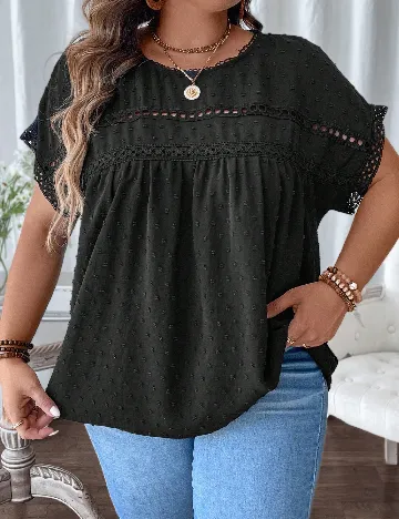 Bluza SHEIN CURVE, negru Negru
